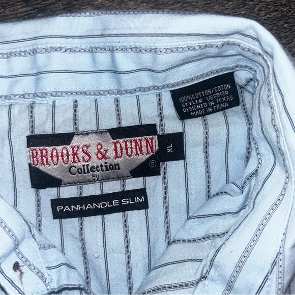 Panhandle Slim Brooks & Dunn Snap Cowboy Western Embroidery Men’s XL Long-sleeve - Picture 3 of 6